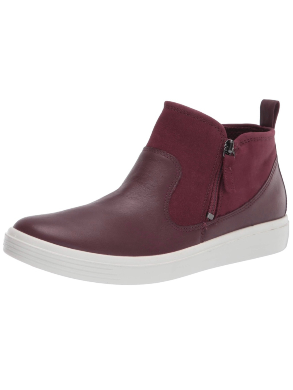 Women's ECCO Soft Classic Burgundy Leather Bootie Sneaker Size 8/8.5